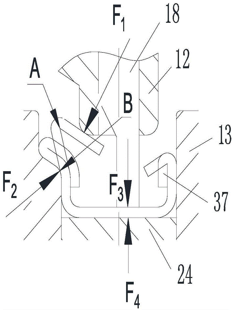 Special mold and stamping method for stamping inner curved parts