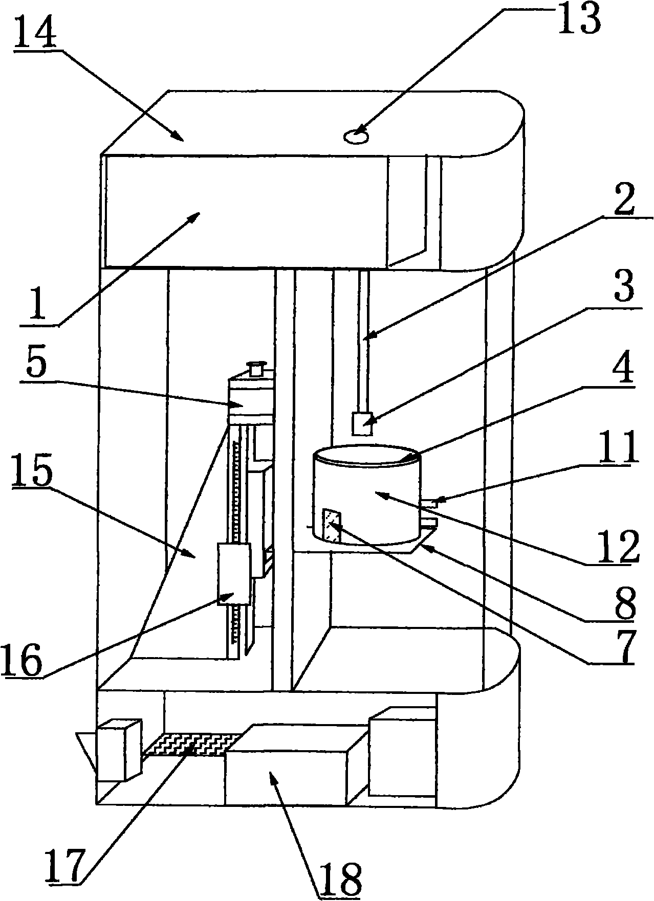 Apparatus and method for testing light-gas surface tension and light-liquid interfacial tension by using wilhelmy plate method