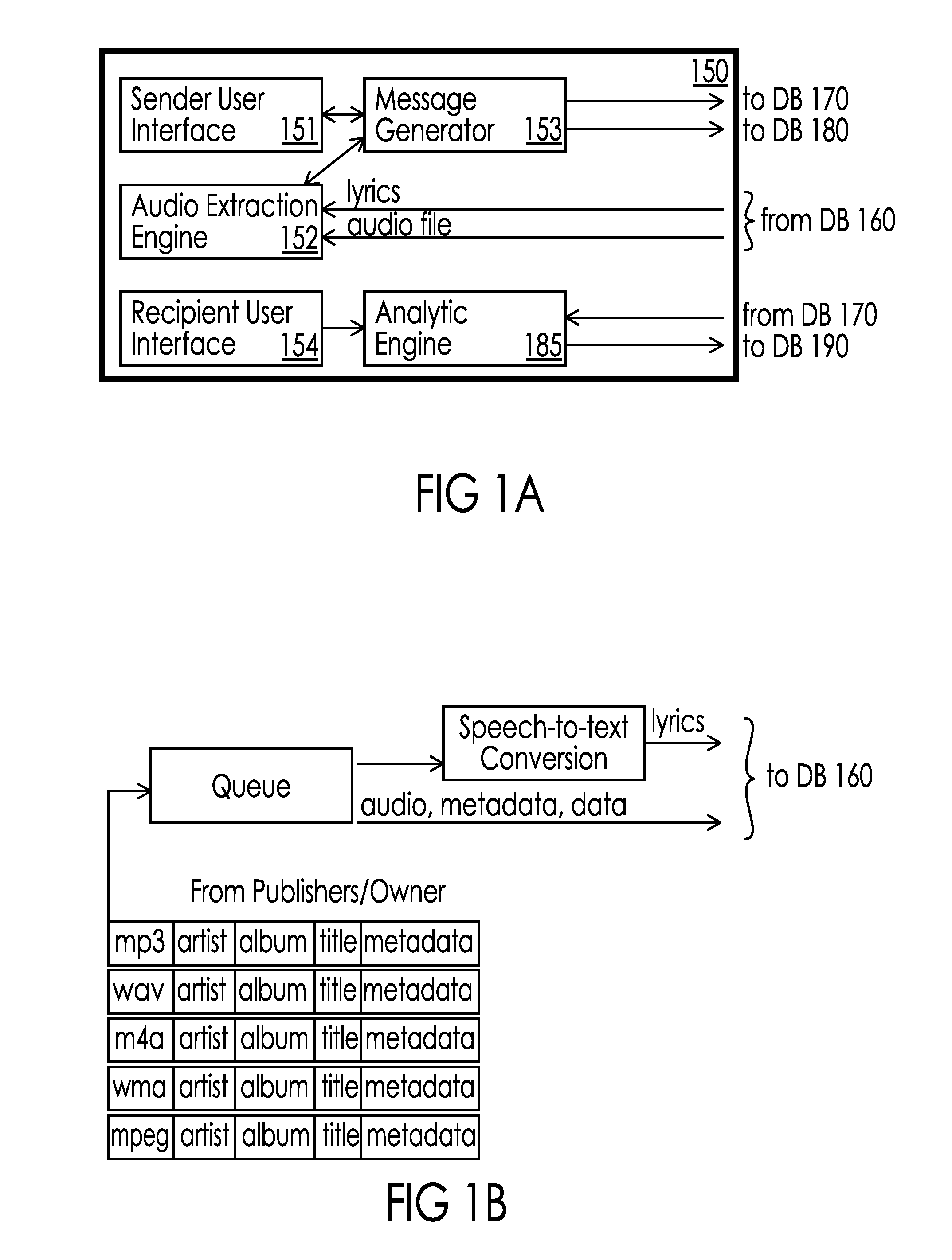 Method and System for Communicating Between a Sender and a Recipient Via a Personalized Message Including an Audio Clip Extracted from a Pre-Existing Recording