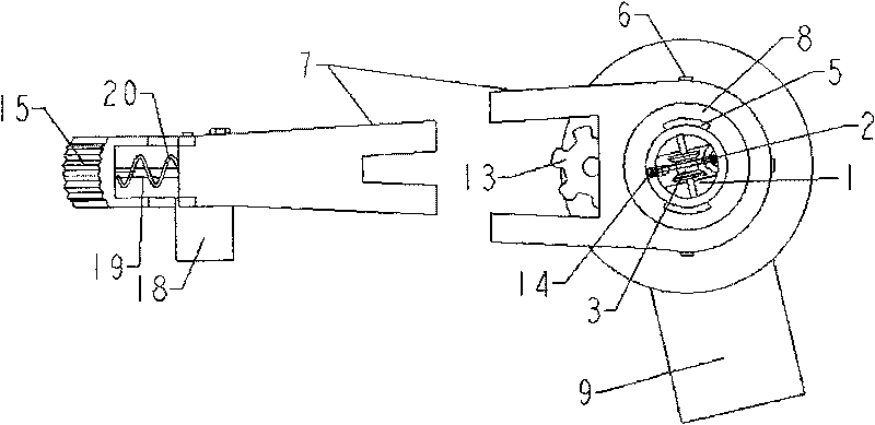 Single slideway sleeve barrel mechanical arm