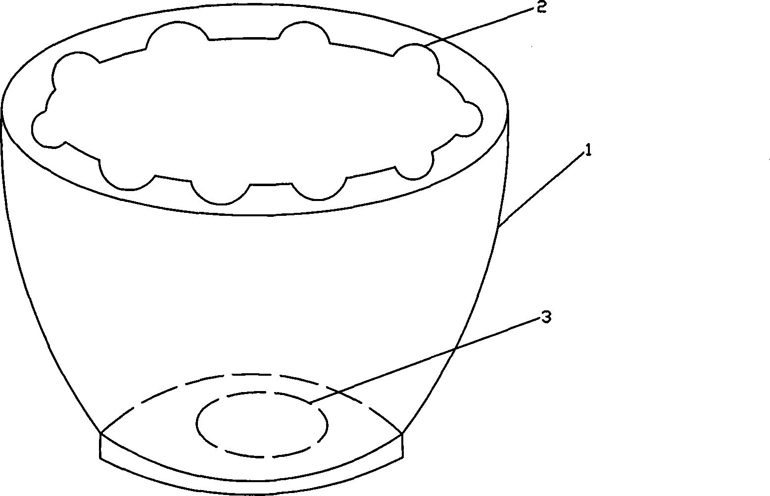 Skidproof foodstuff container