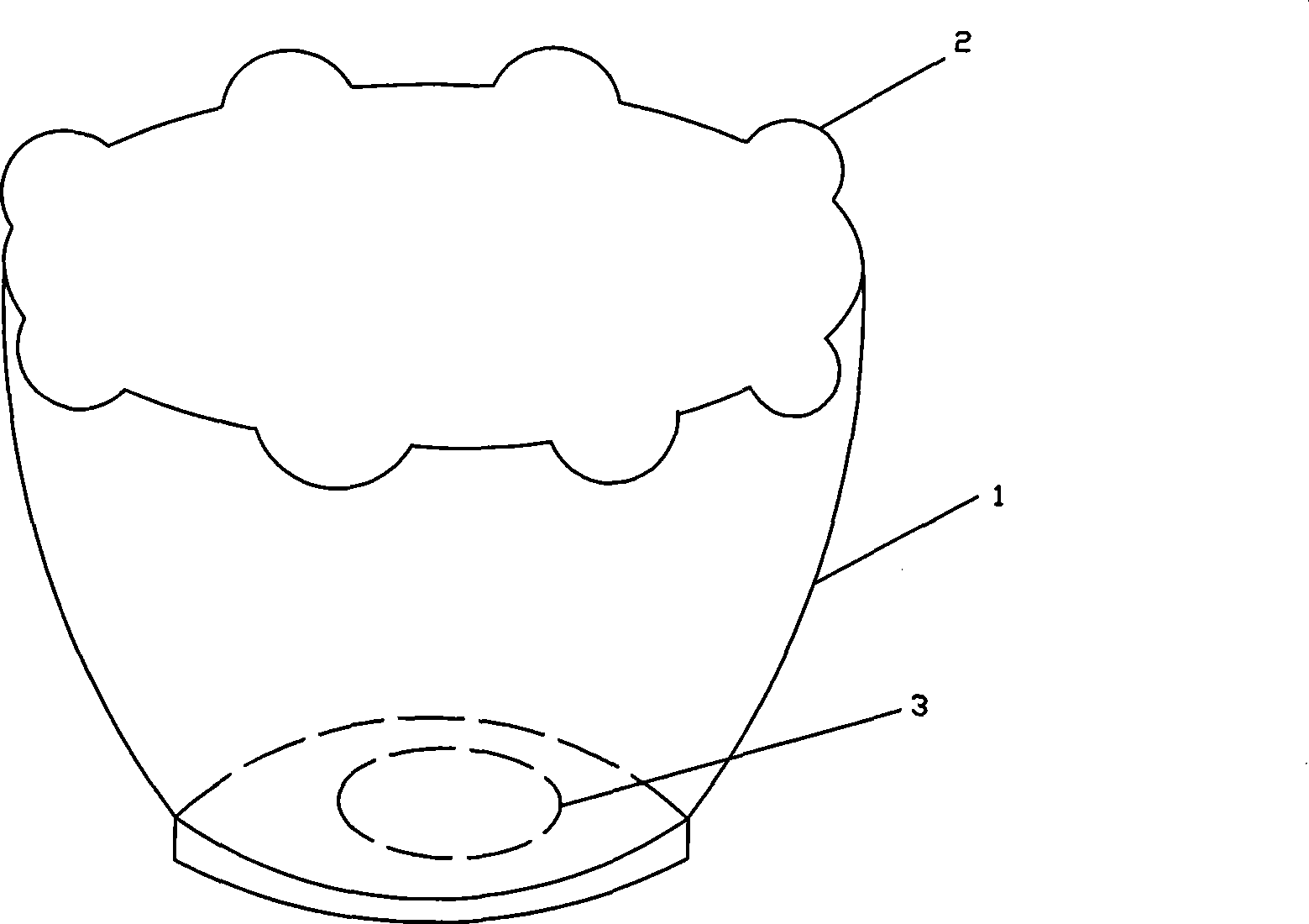 Skidproof foodstuff container