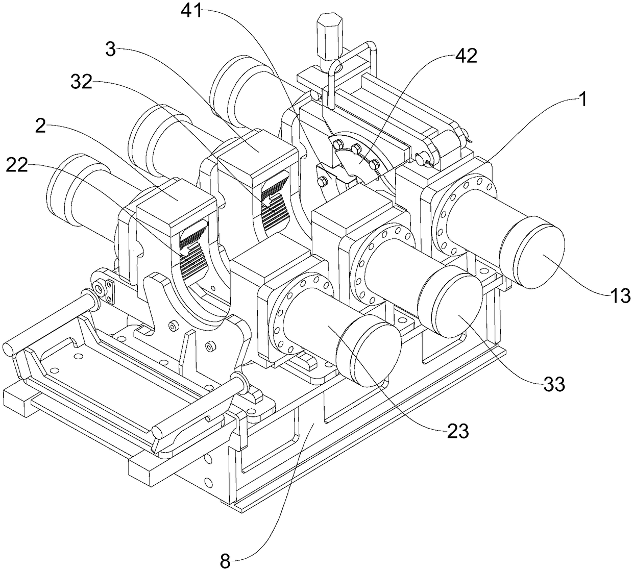 Drill pipe dismounting mechanism