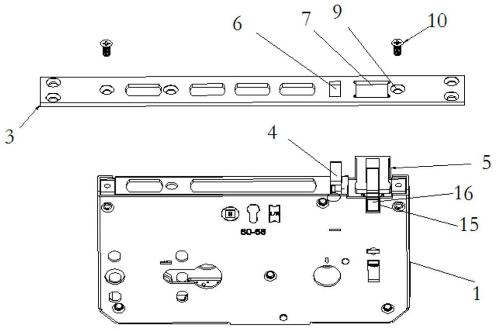 Spring bolt with function of door opening and closing state detection and reversing structure