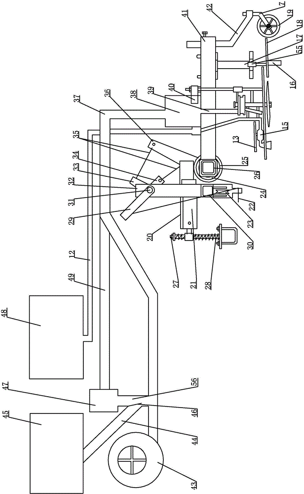 Hole type topdressing machine