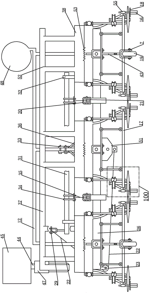 Hole type topdressing machine