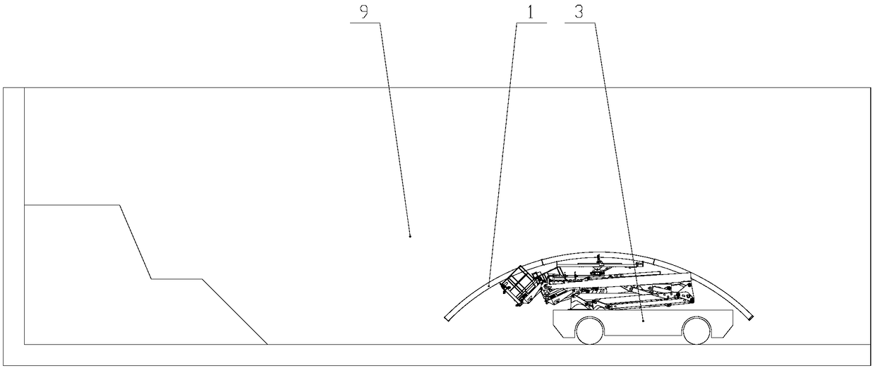 Construction method of tunnel arch rapid installation