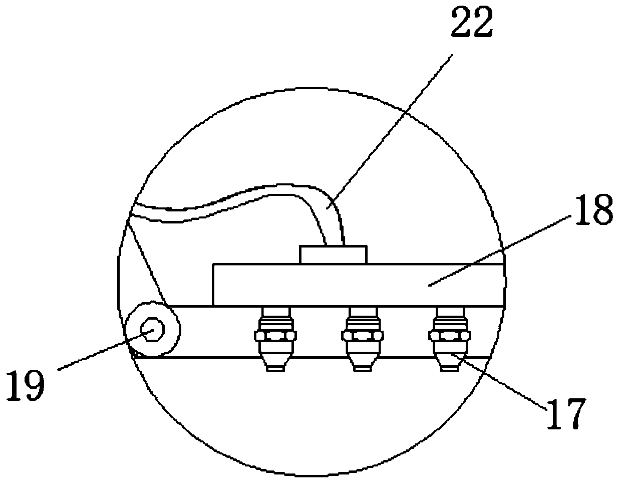 Fruit tree planting box in which soil is convenient to replace