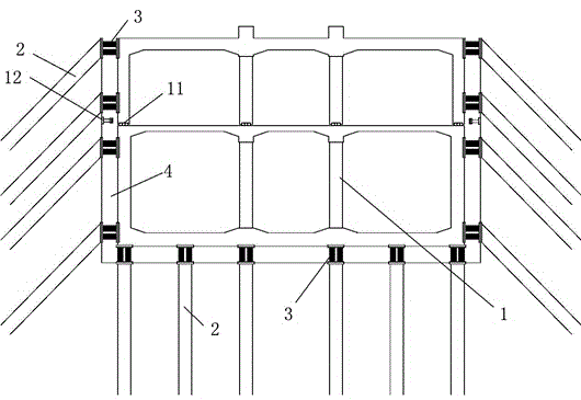 Interlayer shear type underground structure shock-isolation shock-absorption system and construction method thereof