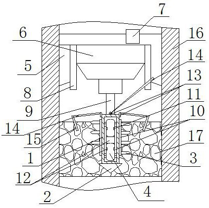 A high-efficiency gas-phase blasting dredging device for coal hole blockage and its preparation method