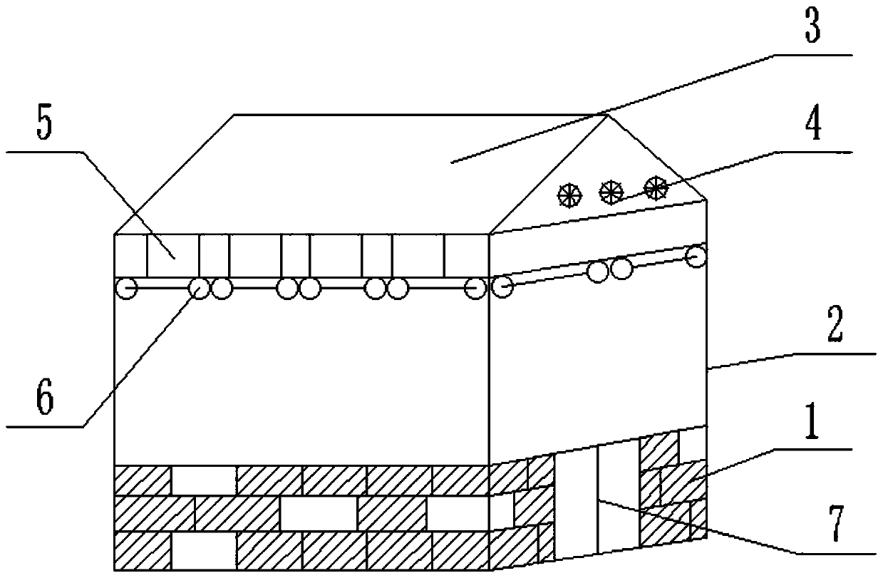 Temperature-controllable and humidity-controllable air-curing room special for cigar tobacco and air-curing method