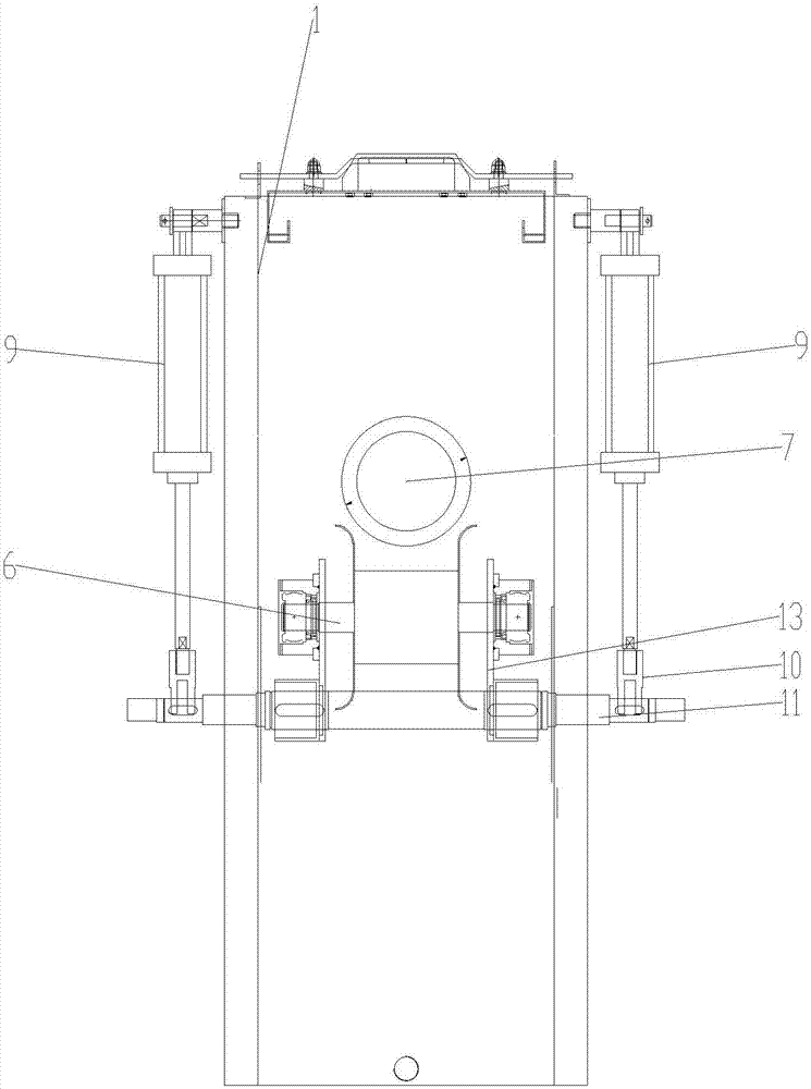 Rolling-washing-machine closed tension frame