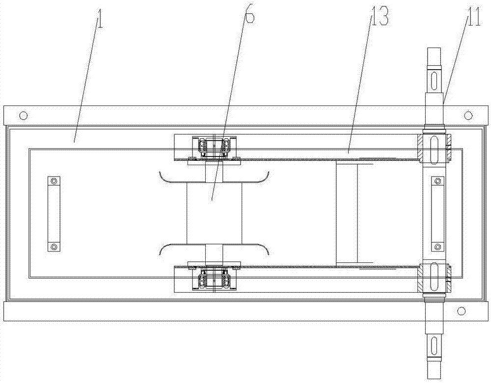 Rolling-washing-machine closed tension frame