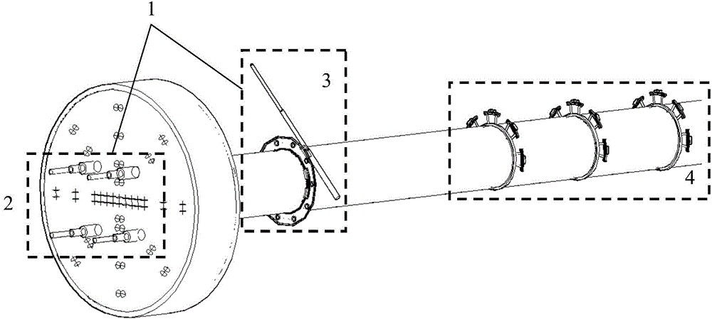 Tunnel boring machine active source three-dimensional seismic advanced detection device and method