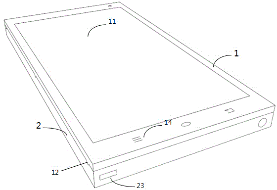 Mobile equipment with detachable screen