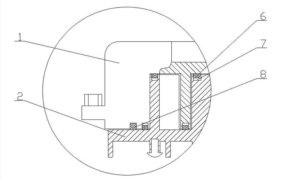 Low-compression-ratio and fully-oilless scroll air compressor assembly