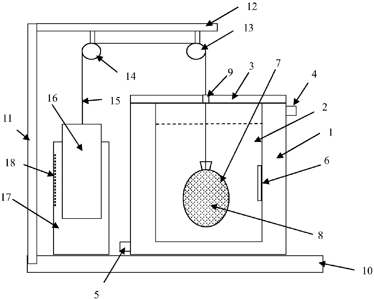 Device for testing early frost heave deformation of cement concrete and method thereof