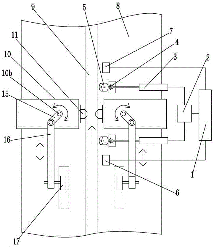 Automatic device for smearing with butyl rubber