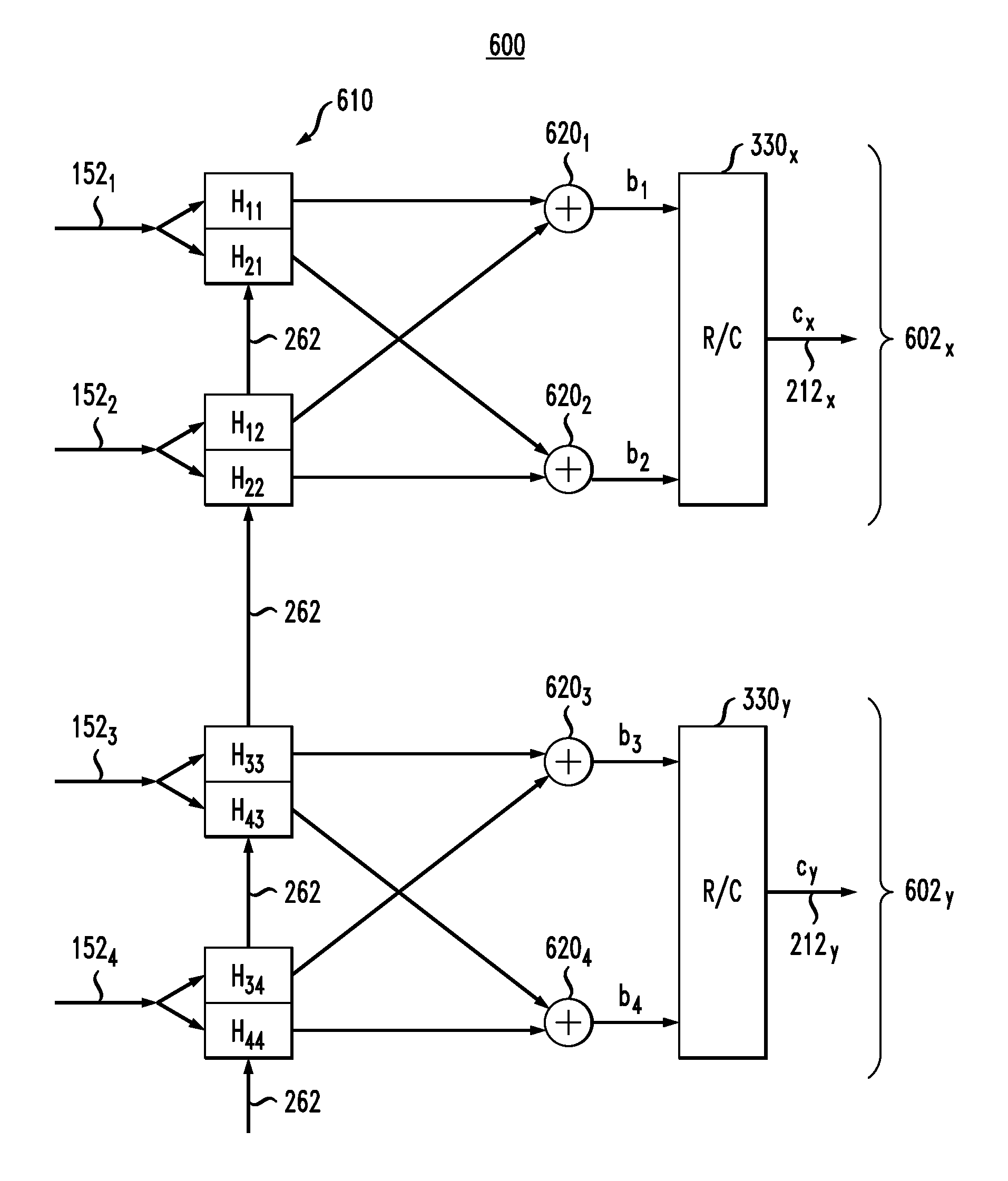 Optical receiver having a MIMO equalizer