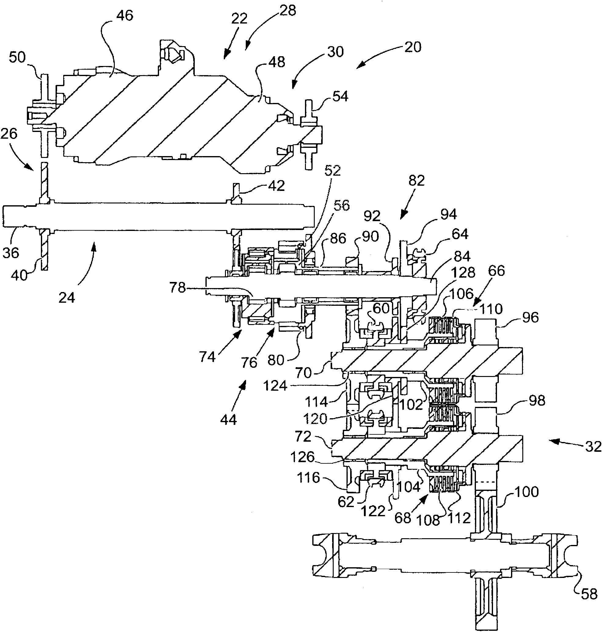 Method of synchronizing in split torque continuously variable dual clutch transmission