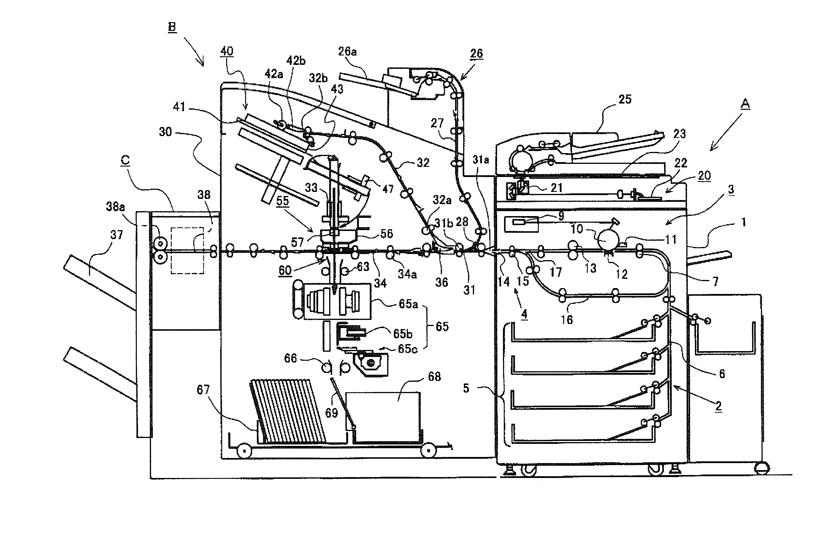 Adhesive Applicator, and Bookbinding Apparatus and Image-Forming System Equipped with the Applicator