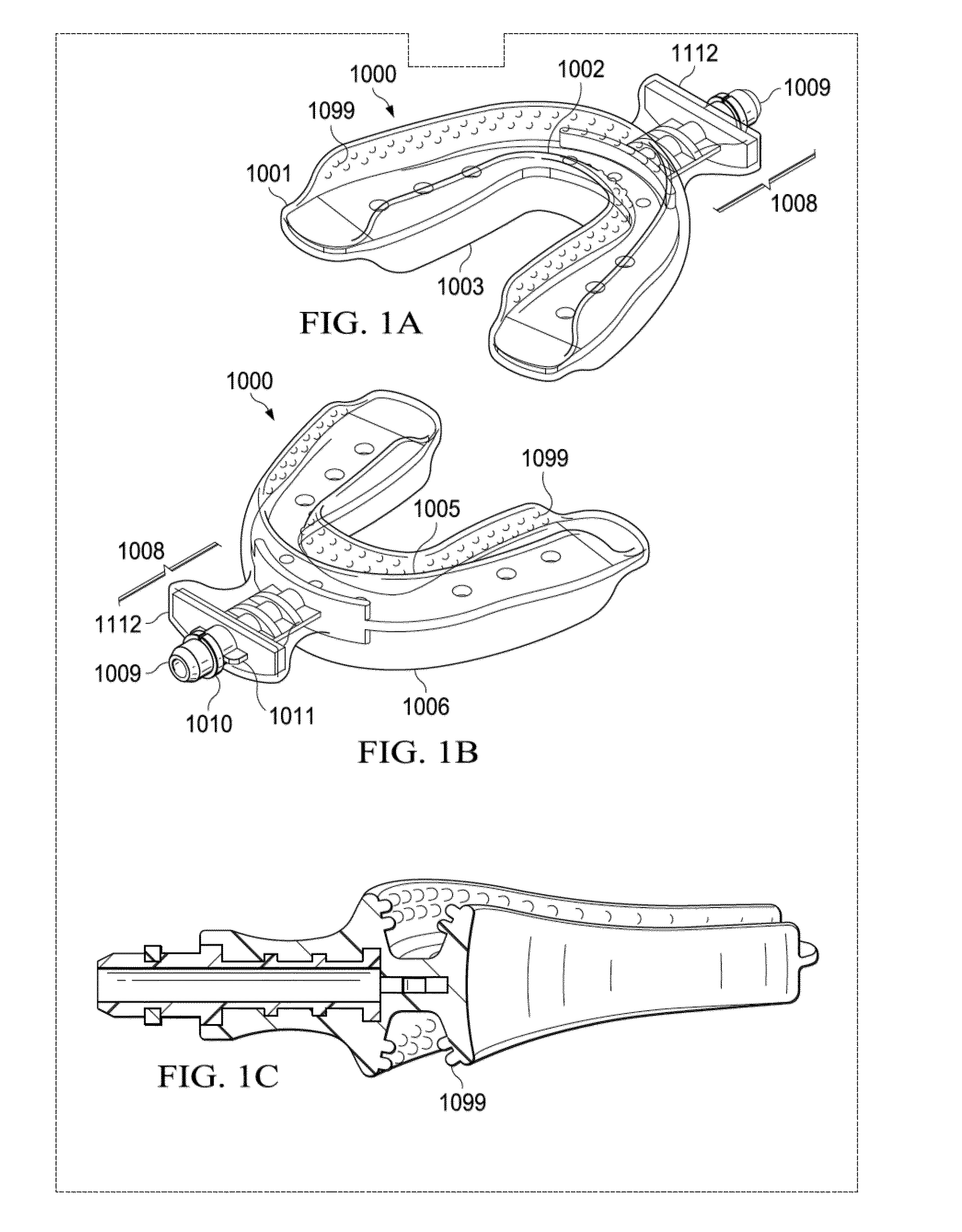 Massaging or brushing bite plates