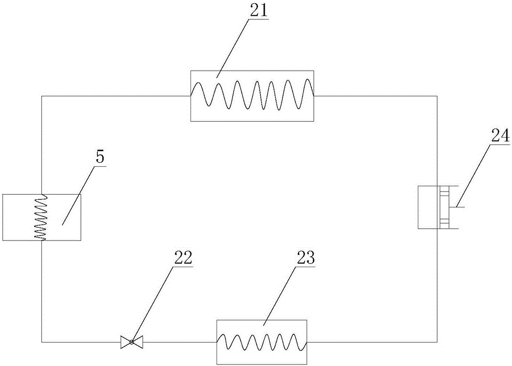 LNG gas station cold, heat and electricity triple supply system