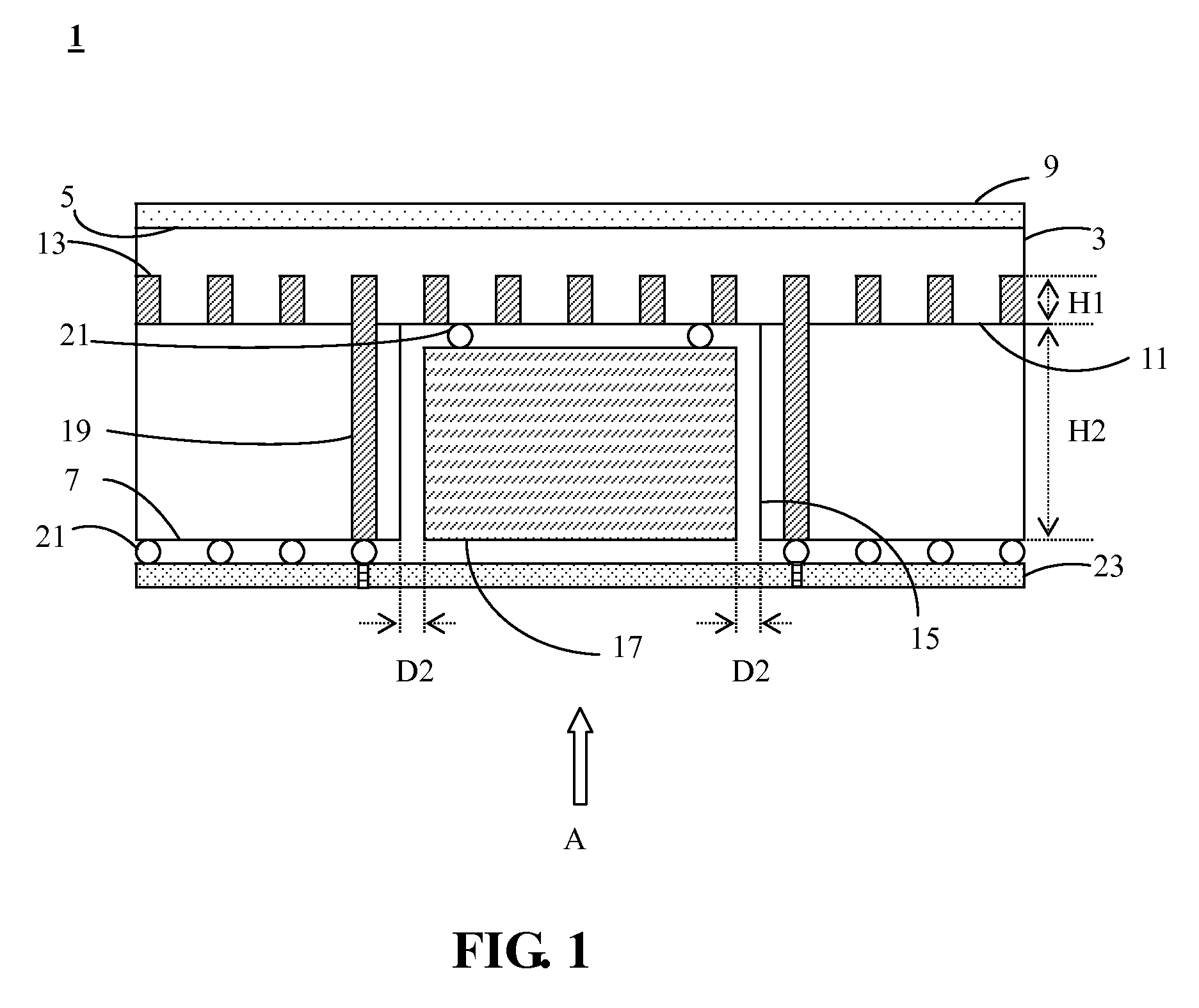 Shielding module integrating antenna and integrated circuit component