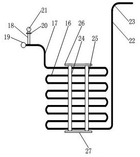 Steam waste heat waste water preheating device