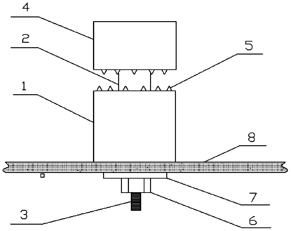 Corrosion coupon clamp for atmospheric exposure environment test