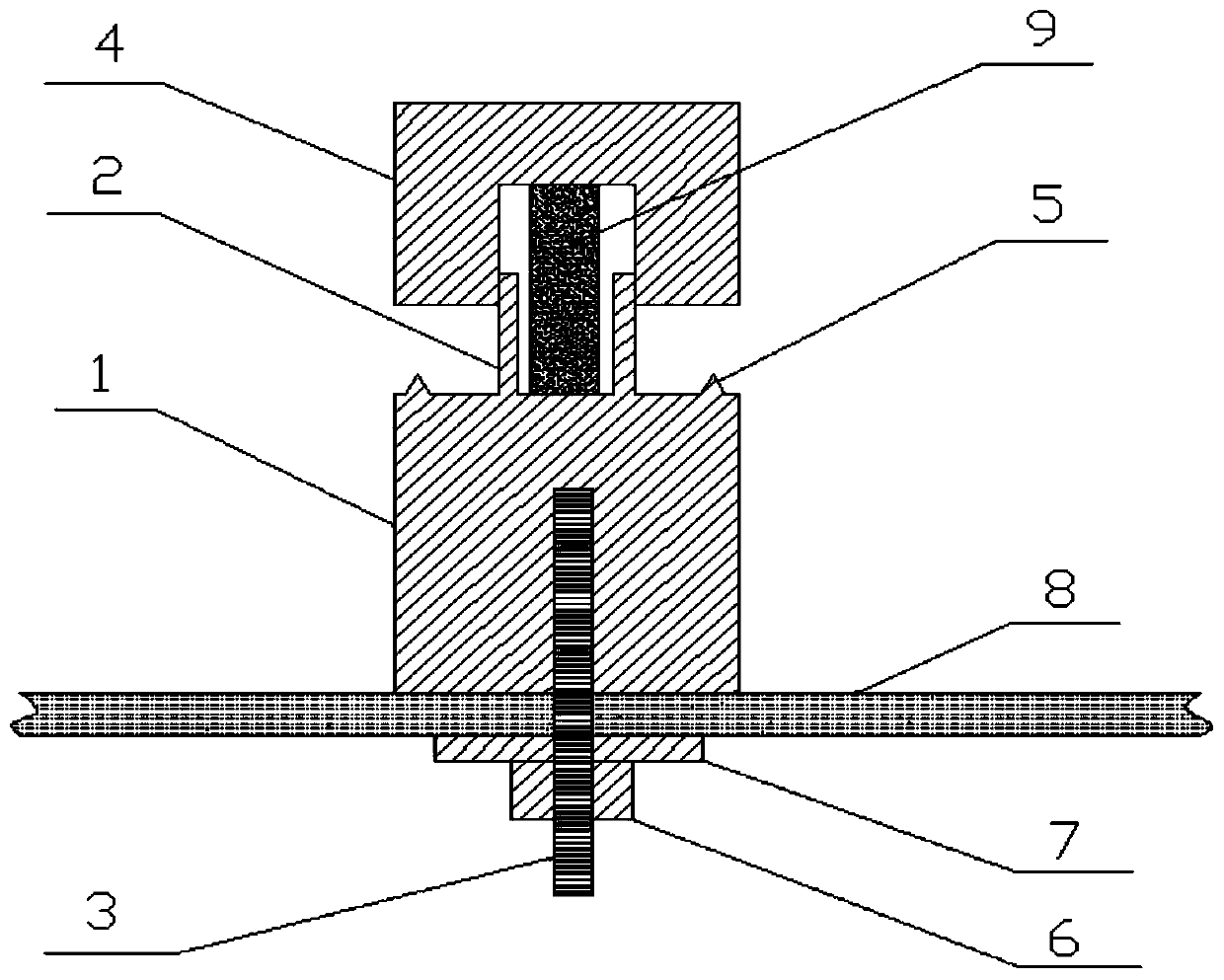 Corrosion coupon clamp for atmospheric exposure environment test