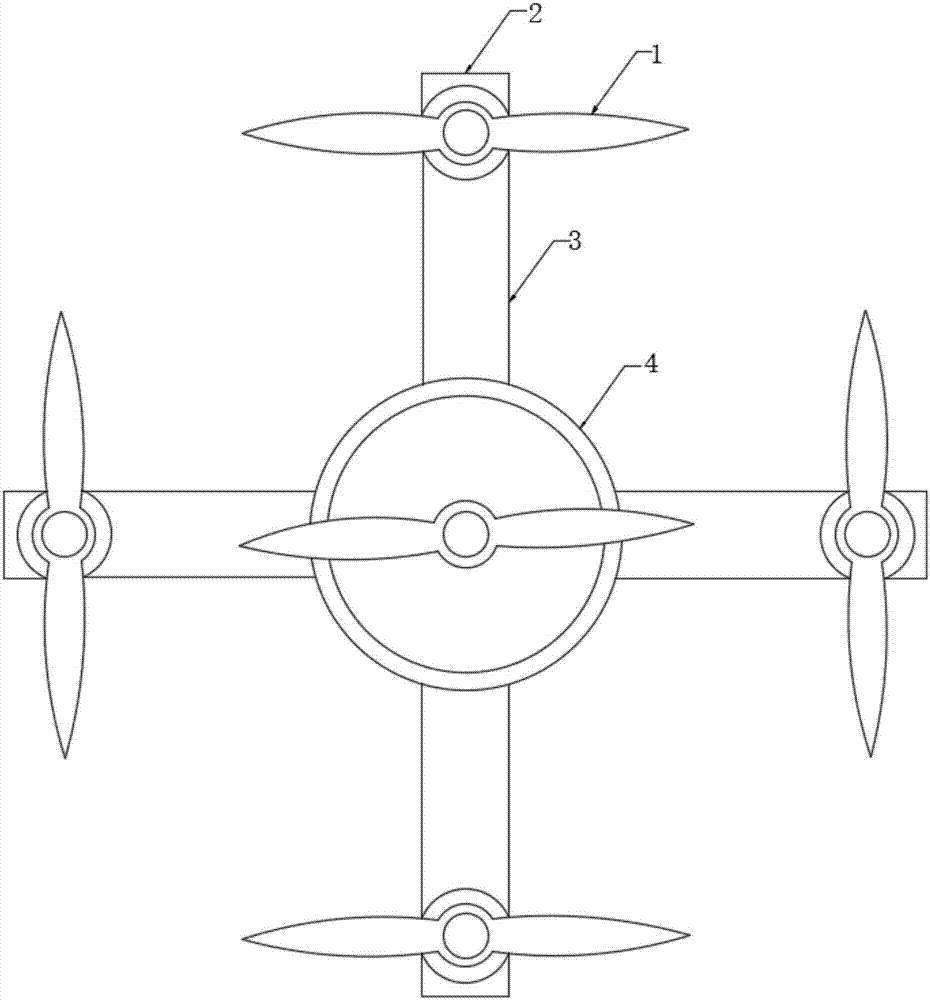 Pesticide carrying and spraying device of drone