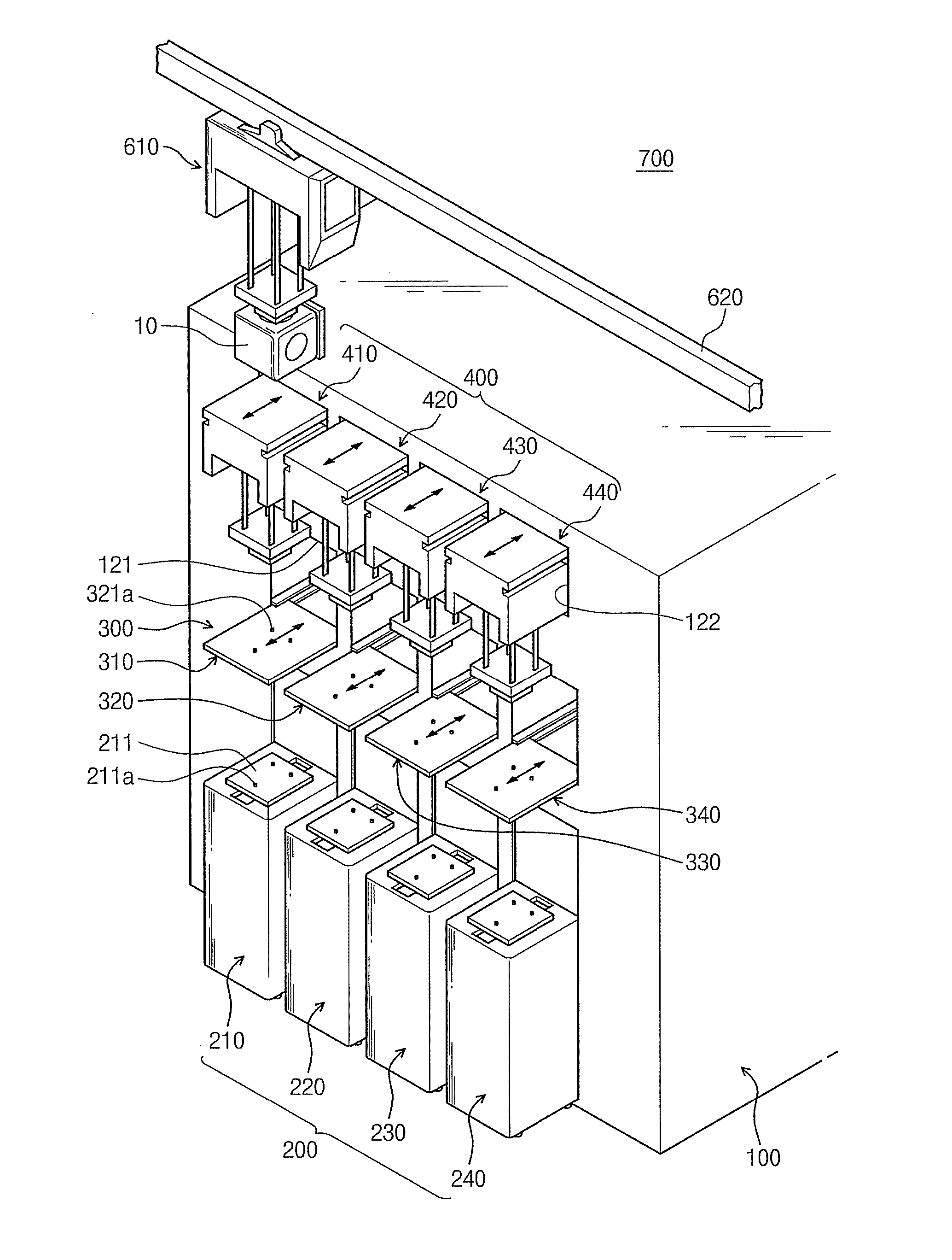 Substrate processing apparatus and method for transferring substrate for the apparatus