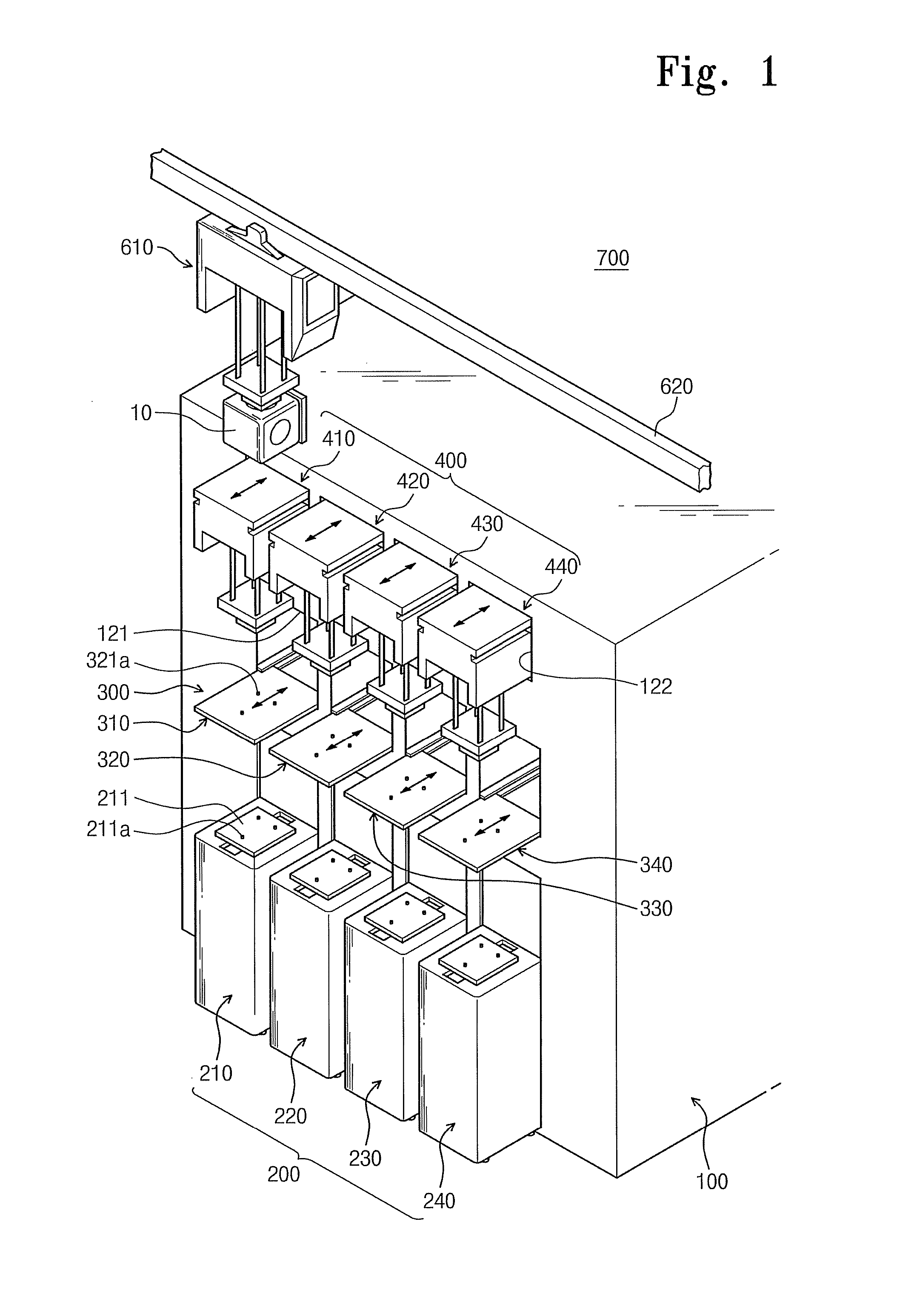 Substrate processing apparatus and method for transferring substrate for the apparatus