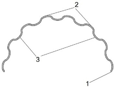 Anti-deformation and shock-absorbing protection structure at top of tunnel