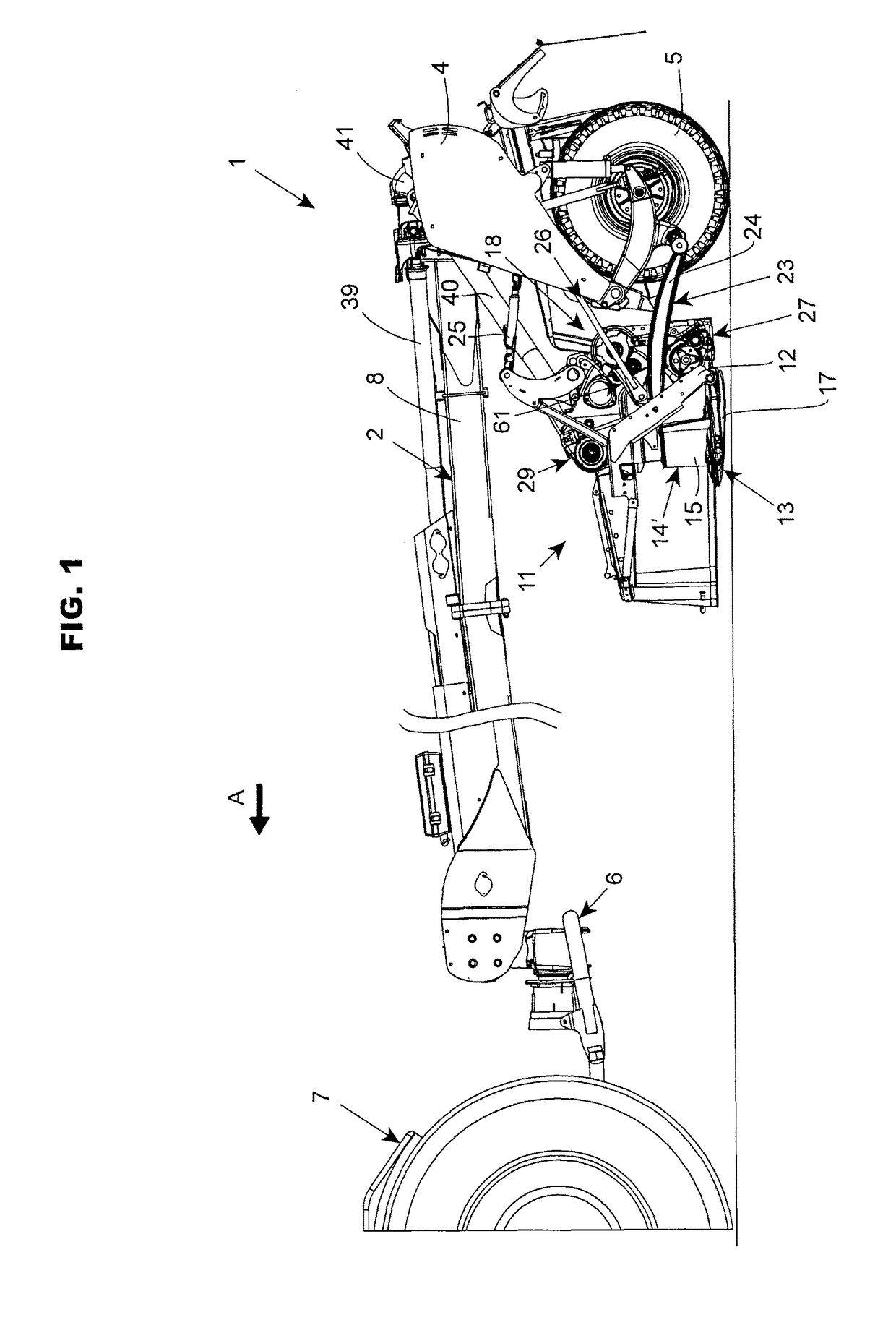 Harvesting machine comprising an improved lubrication device