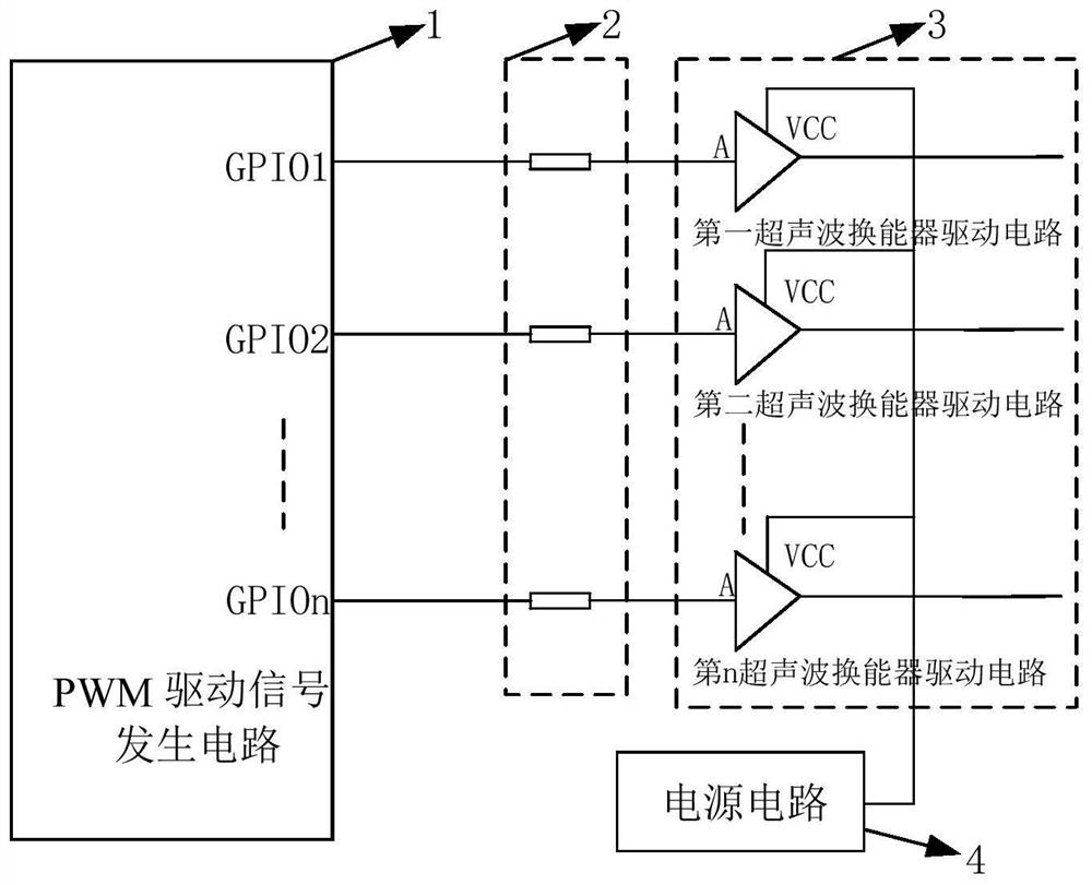 A multi-channel ultrasonic flowmeter transducer drive circuit and control method thereof