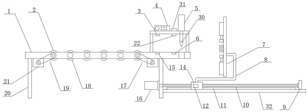 Full-automatic machining device for PE water supply pipe