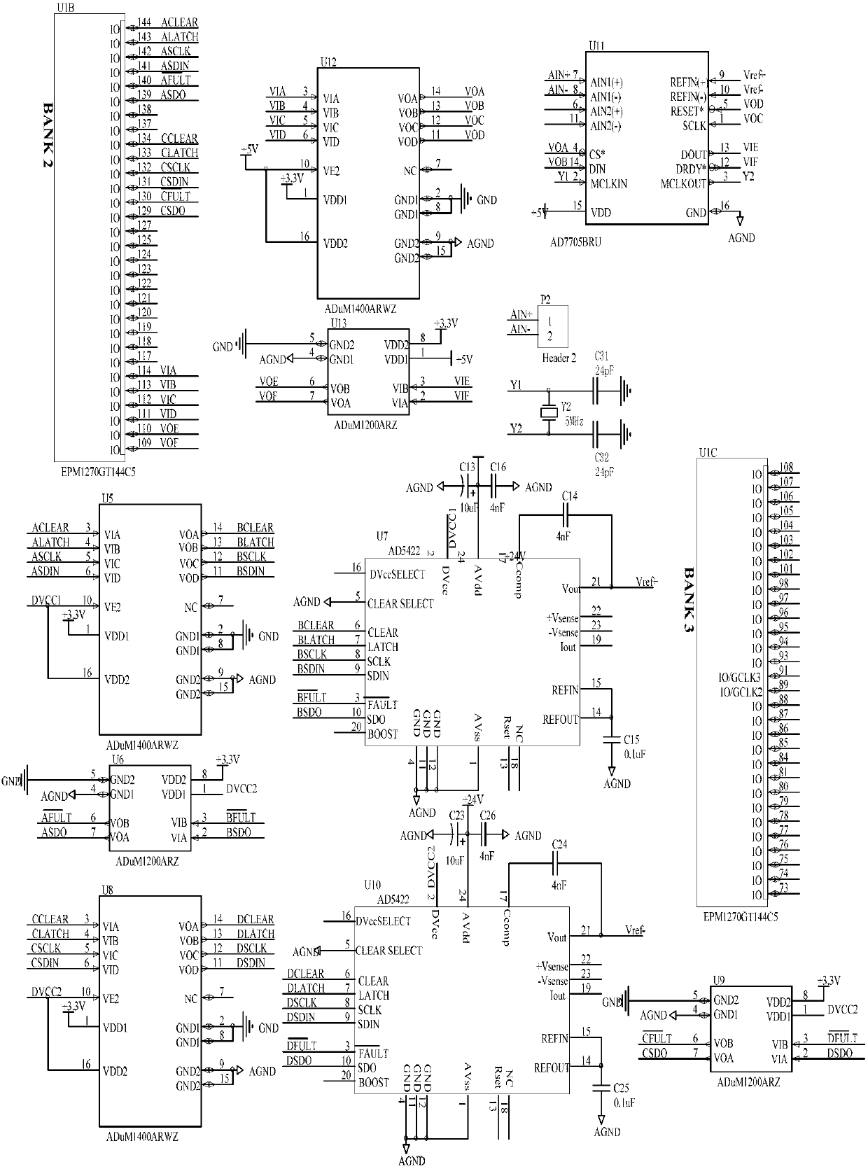 Analog-digital conversion device