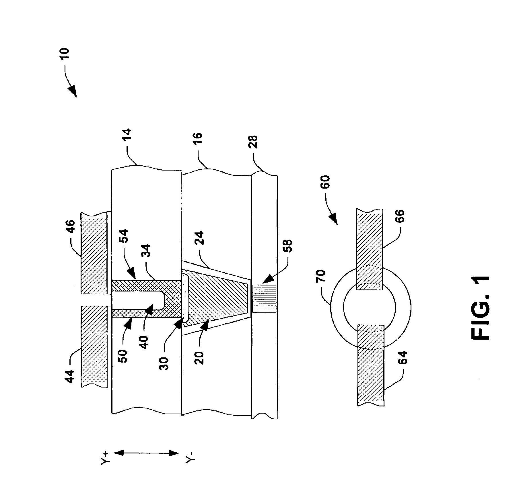 Multi-cell organic memory element and methods of operating and fabricating