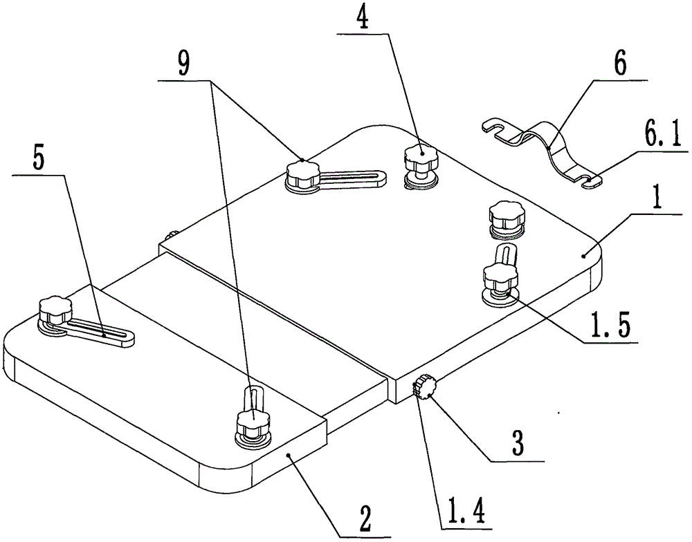 Adjustable white mouse dissecting table