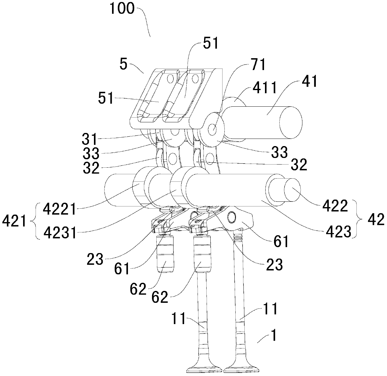 Valve timing mechanism for engine and vehicle with the same