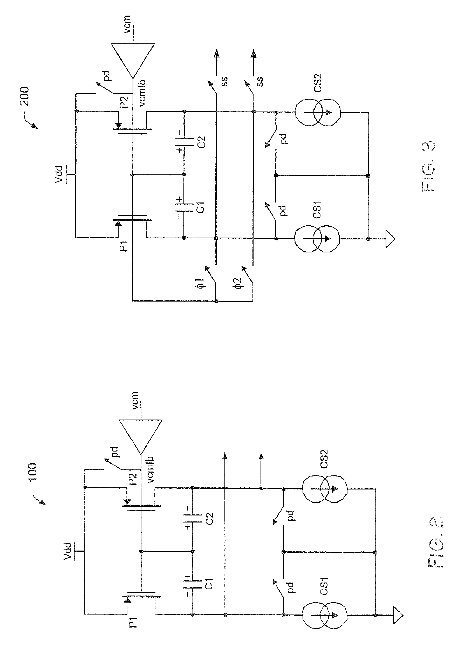 Amplifier circuit with bias stage for controlling a common mode output voltage of the gain stage during device power-up