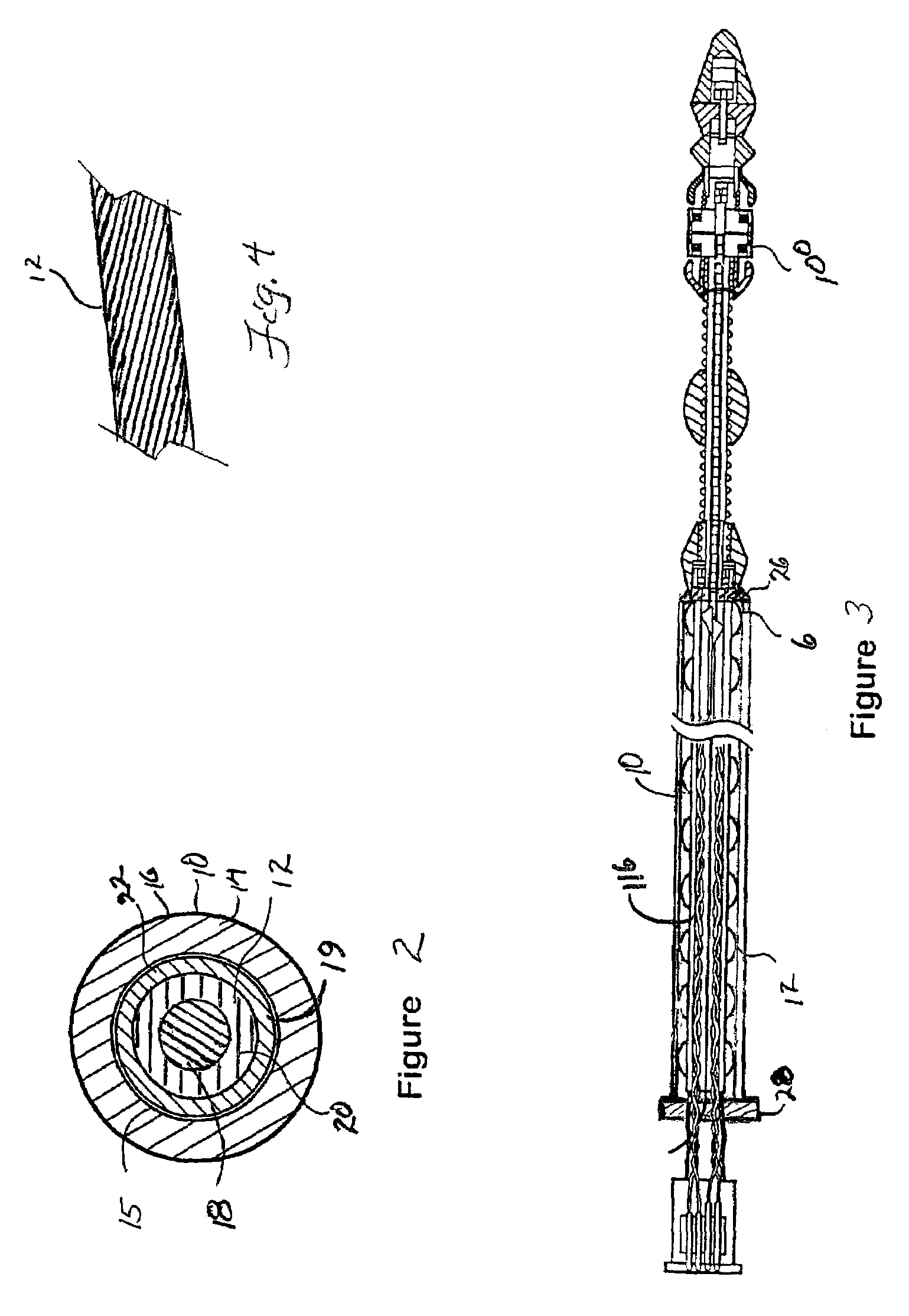 Flexible shaft with a helically wound data cable supporting a smooth outer sleeve for eddy current probe