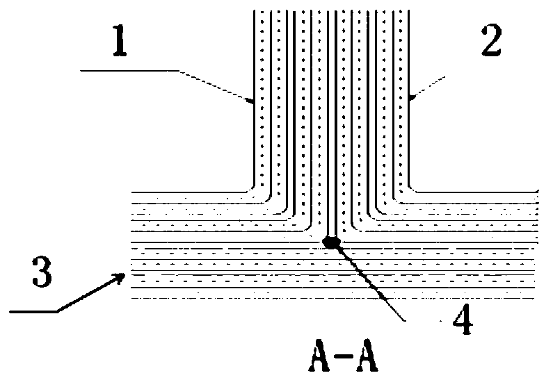 Forming die and method for composite material special-shaped annular rib structure