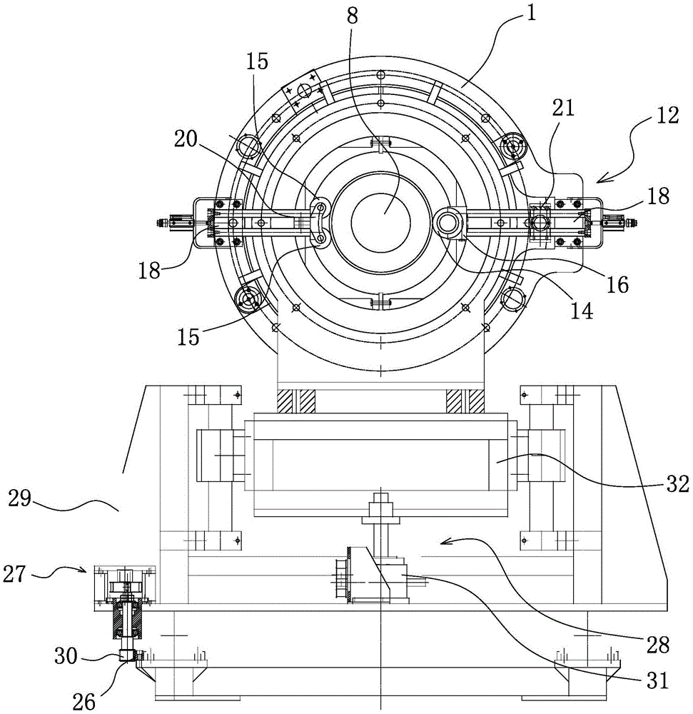 Prestress tensioning mechanism for steel reinforcement cage