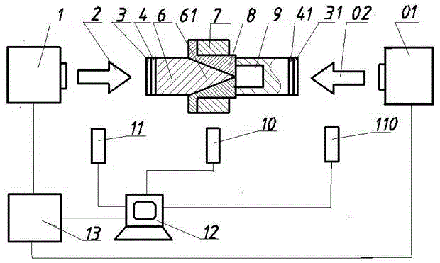 Device and method for hoop tensile test based on laser impact biaxial loading