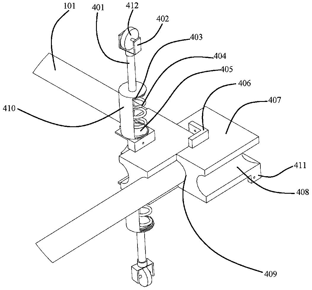 Folding table for new energy automobile