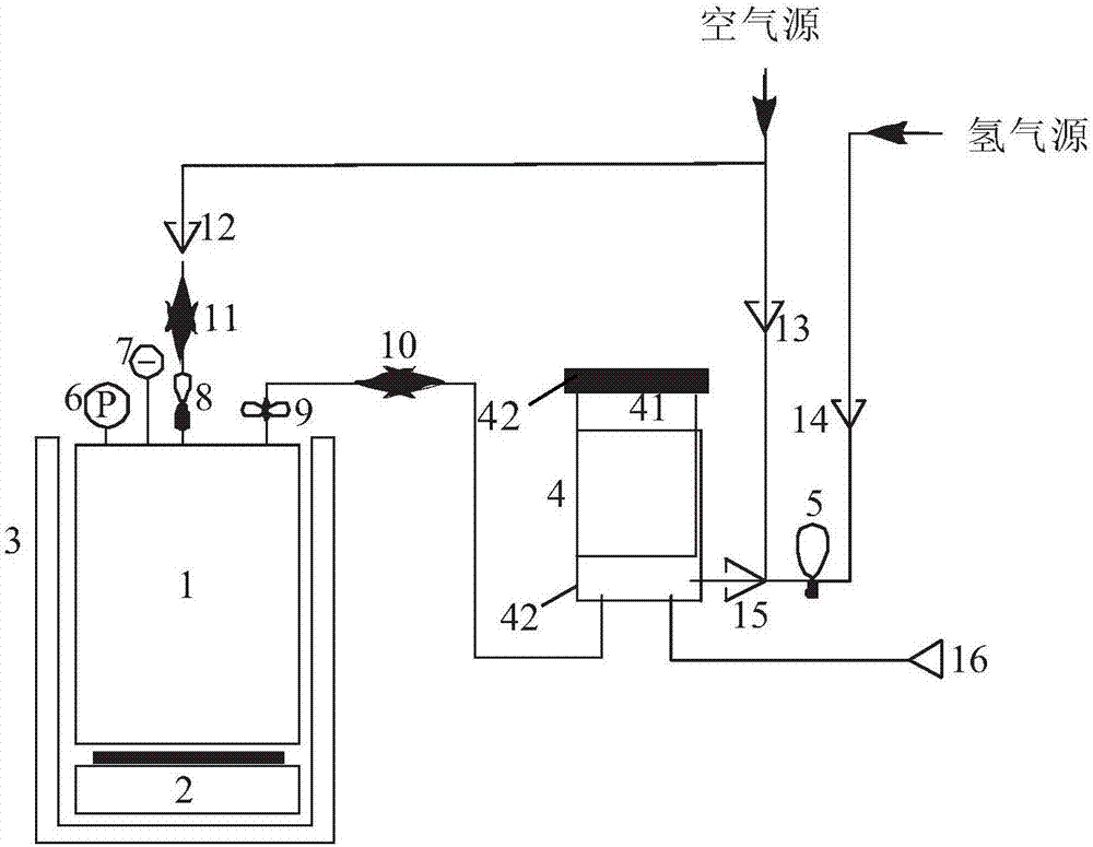 Natural gas hydrate drilled core light hydrocarbon gas content analysis test system and method