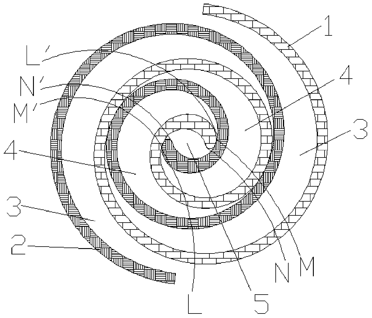 Scroll type linear tooth head structure of scroll compressor and correcting method thereof